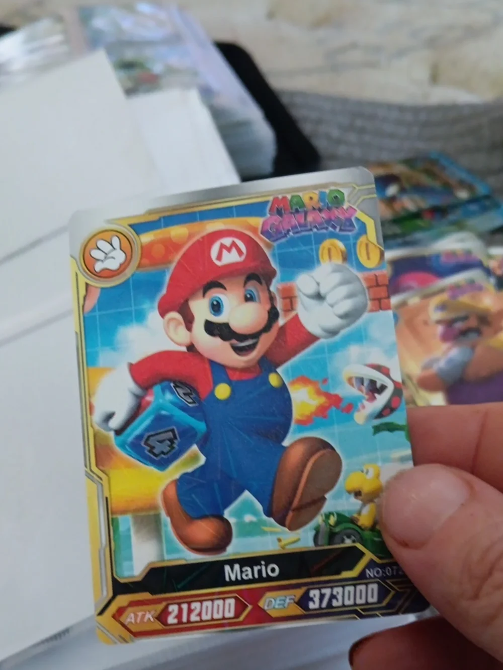 Nintendo Mario Trading Card - Red, Blue, Yellow